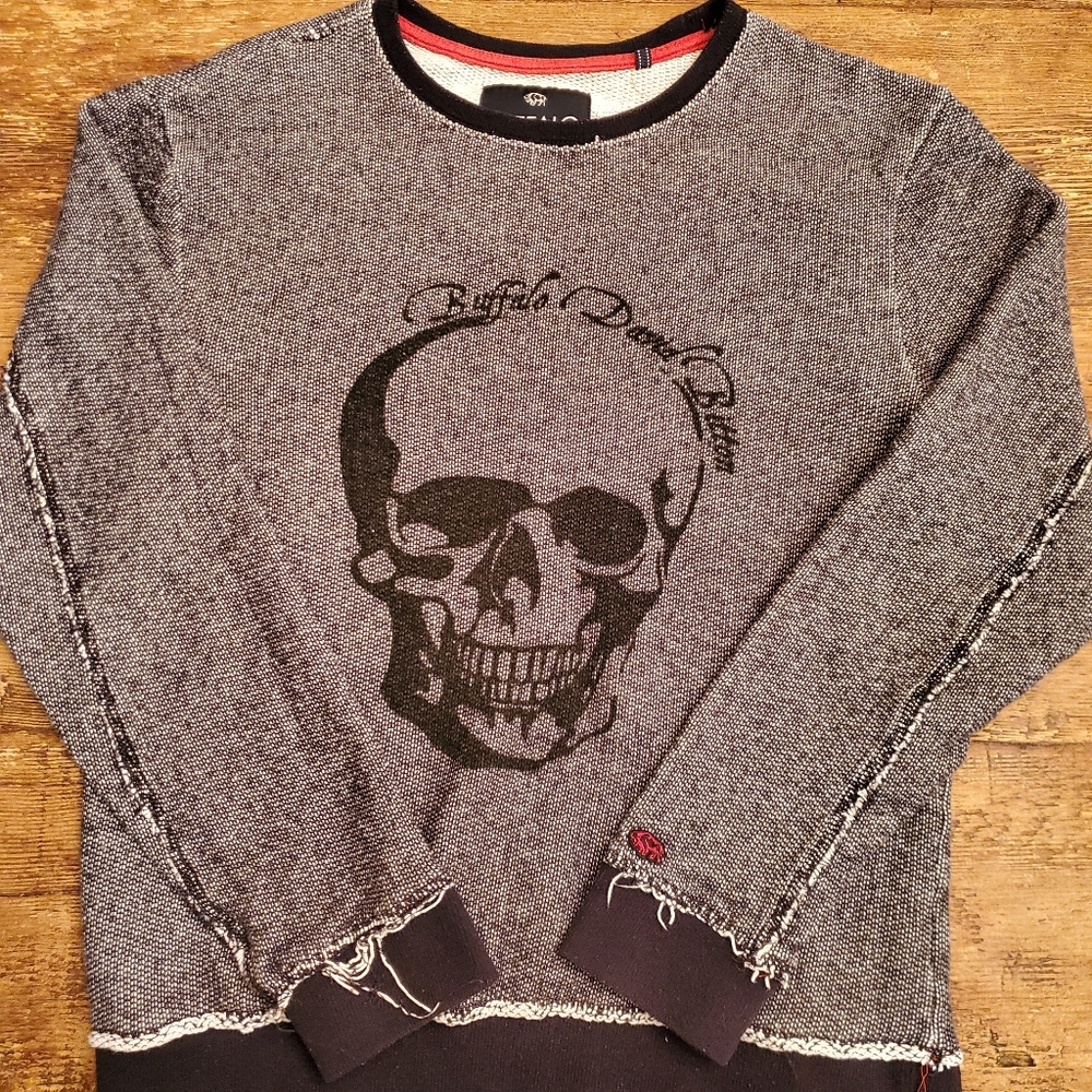 David Bitton Skull Sweater
